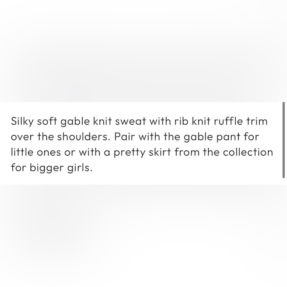 Rylee + Cru Kids Rust Ruffle Sweater soft!!!!! - Picture 2 of 4